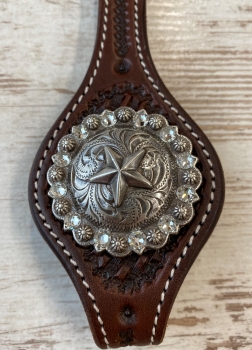 Concho Star mit Original Swarovski® antik 1 3/4